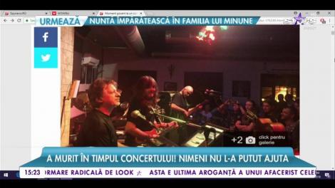 Momente şocante pentru o trupă din România. A murit fix în timpul concertului, iar lumea a intrat în panică!