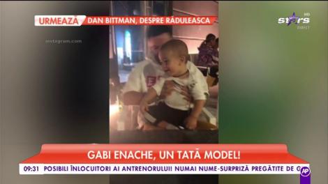 Gabi Enache, un tată model
