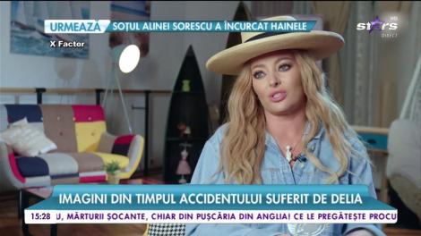 Imagini din timpul accidentului suferit de Delia în culisele X Factor