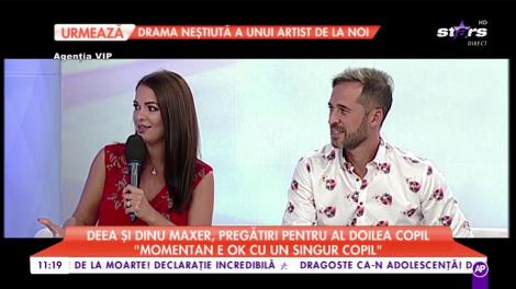 Deea și Dinu Maxer se pregătesc să devină părinţi pentru a doua oară