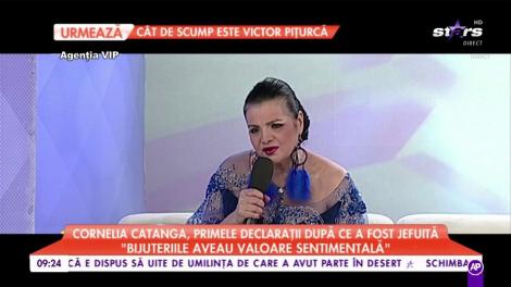 Cornelia Catanga, primele declarații după ce a fost jefuită: „Mi-a dispărut și verigheta”