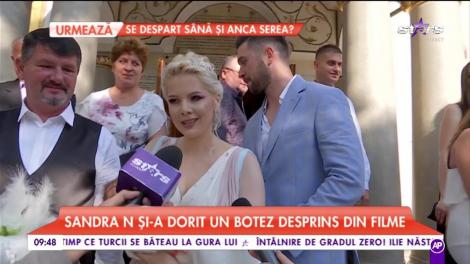 Sandra N şi-a botezat băieţelul