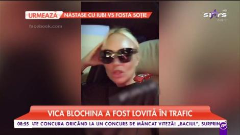Vica Blochina a fost lovită în trafic