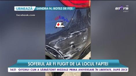 Vica Blochina este foc şi pară!  Bolidul ei de zeci de mii de euro a fost lovit în trafic de un autocar