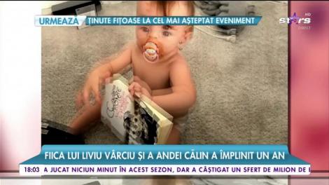 Fiica lui Liviu Vârciu a împlinit un an