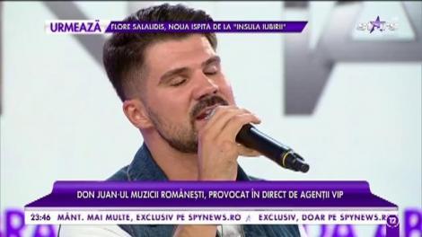 Don Juan-ul muzicii româneşti provocat în direct la Agenţia VIP!