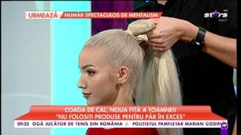 Coada de cal, noua fiţă a toamnei în materie de coafuri!