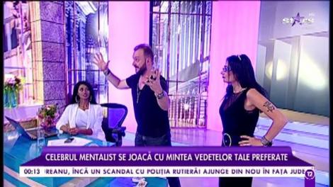 Cel mai cunoscut mentalist din Europa, show cum rar ai mai văzut, în platoul Agenţia VIP!