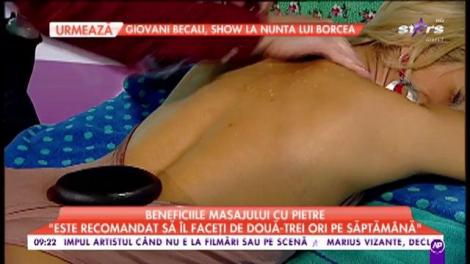 Beneficiile masajului cu pietre