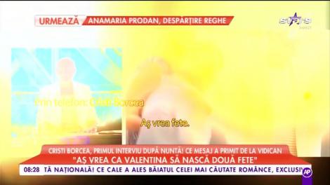 Cristi Borcea, primul interviu după nuntă! Ce mesaj a primit de la Alina Vidican, fosta soție