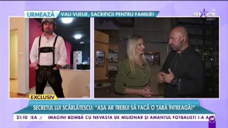 Secretul lui chef Cătălin Scărlătescu: ”În frigider am dulceață de gogonele, borș și șampanie”