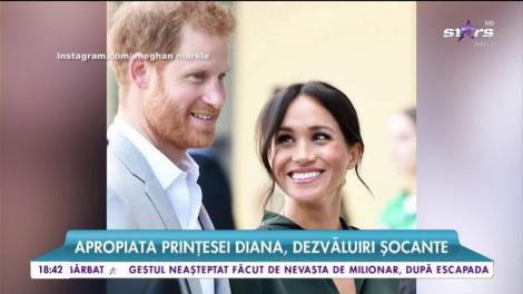 O apropiată a Prinţesei Diana, detalii neașteptate despre căsătoria dintre Harry şi Meghan Markle