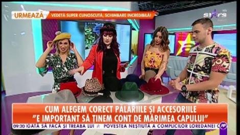 Cum alegem corect pălăriile și accesoriile: "E important să ținem cont de mărimea capului"