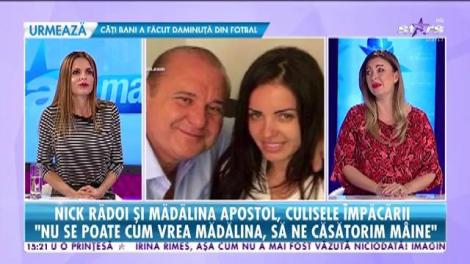 Nick Rădoi face declaraţii în exclusivitate despre împăcarea cu Mădălina Apostol