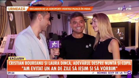 Laura Dincă şi Cristian Boureanu spun adevărul despre nuntă și copil