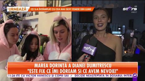 Marea dorinţă a Dianei Dumitrescu: "Îmi doresc foarte tare un copil"
