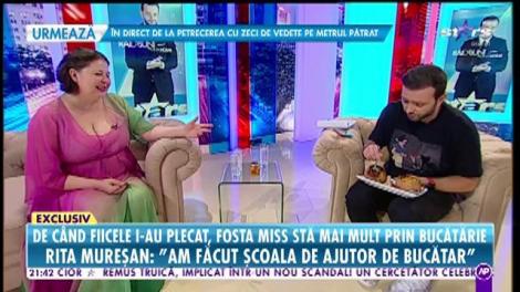 De când fiicele i-au plecat de acasă, Rita Mureșan stă mai mult prin bucătărie. De ce nu poate să slăbească fosta Miss a României?
