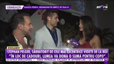 Stephan Pelger, sărbătorit alături de cele mai excentrice vedete de la noi: ”În loc de cadouri, lumea va dona o sumă pentru copii cu probleme”