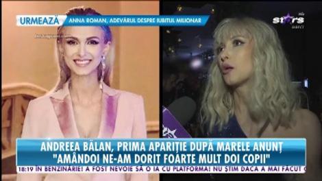 Andreea Bălan, prima apariţie la un eveniment monden, după ce a anunţat că este însărcinată