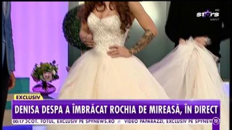 Fosta dansatoare preferată a maneliştilor îmbracă rochia de mireasă, în direct: ”Inelul de logodnă este cu diamant albastru”