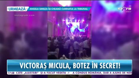 Victoraș Micula și-a botezat fetița, în mare secret