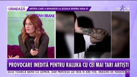 Provocare inedită cu cei mai tari artişti pentru Raluka