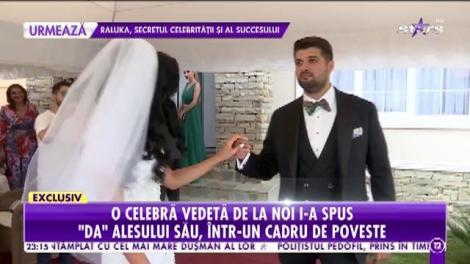 A fost nuntă de fiţe în weekend! O celebră vedetă de la noi i-a spus "Da" alesului său!