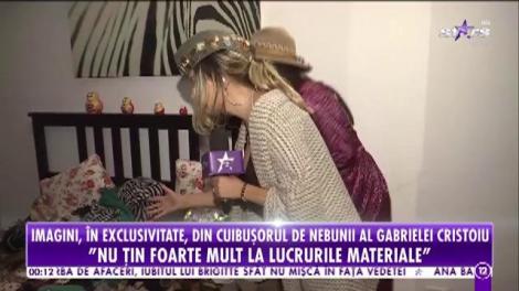 Imagini, în exclusivitate, din cuibuşorul de nebunii al Gabrielei Cristoiu. Cum arată garderoba vedetei
