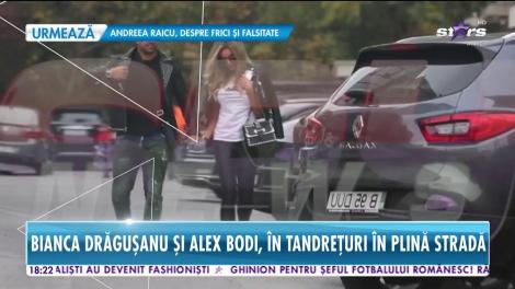 Bianca Drăguşanu și Alex Bodi, în tandrețuri în plină stradă