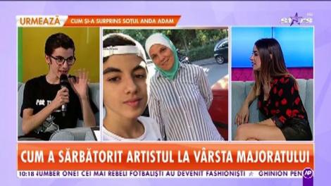 Omar, câștigătorul primul sezon Next Star, a împlinit 18 ani. Cum a sărbătorit artistul la vârsta majoratului: "Am făcut fapte bune de ziua mea"