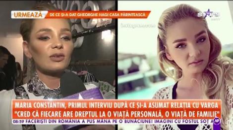 Maria Constantin, primul interviu după ce şi-a asumat relaţie cu Dacian Varga: „Sunt o femeie liberă, fără obligații”