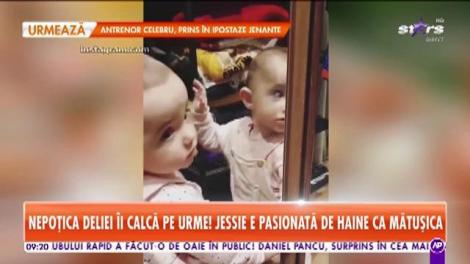 Nepoata Deliei îi calcă pe urme! Jessie e pasionată de haine ca mătuşica!