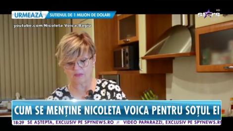Ce mănâncă Nicoleta Voica, pentru a ţine pasul cu soţul mai tinerel