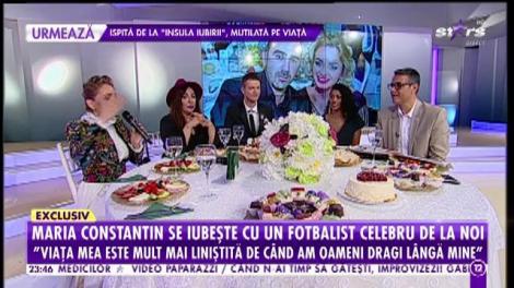 Maria Constantin, prima apariție într-un platou de televiziune după ce și-a întâlnit fericirea