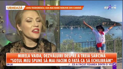 Mirela Vaida, dezvăluiri despre a treia sarcină: "Totul a decurs foarte uşor"