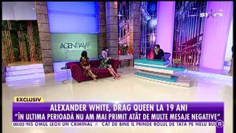 Alexander White, cel mai nonconformist personaj din showbiz-ul românesc: "În liceu îmi ascundeam în buzunare fardurile"
