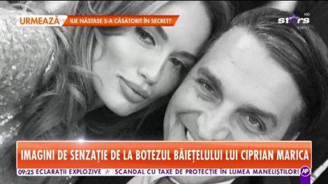 Ciprian Marica şi-a botezat băieţelul. Cristi Chivu şi Adelina au fost naşii micuţului
