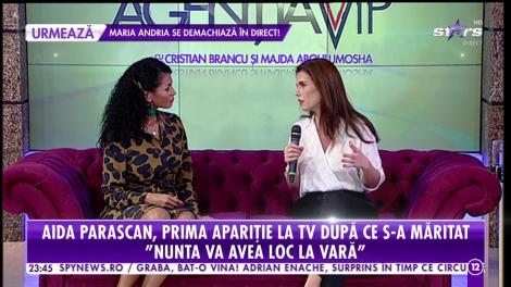 Aida Parascan, prima apariţie la TV după ce s-a căsătorit în mare secret! Toate detaliile fericitului eveniment