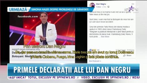 Dan Negru, prima reacţie după ce s-a scris că a murit într-un accident de mașină