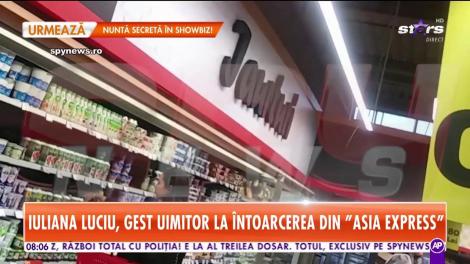 Iuliana Luciu, gest uimitor la întoarcerea din "Asia Express"