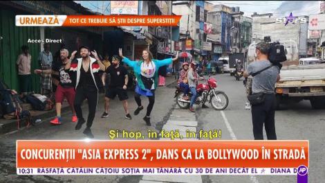 Concurenții de la "Asia Express", dans ca la Bollywood în stradă