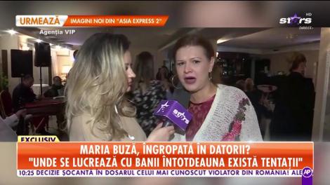 Maria Buză, probleme financiare: "Am datorii foarte mari, dar nu mă gândesc la asta"
