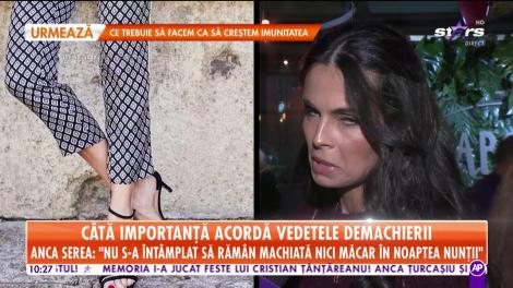 Câtă importanță acordă vedetele demacherii. Andreea Raicu: „Indiferent cât de obosită sunt nu m-aș culca nedemachiată”