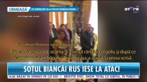 Antonio, soţul Biancăi Rus, iese la atac:"Nu am atins-o cu un deget şi nu am plecat cu niciu gram de aur"