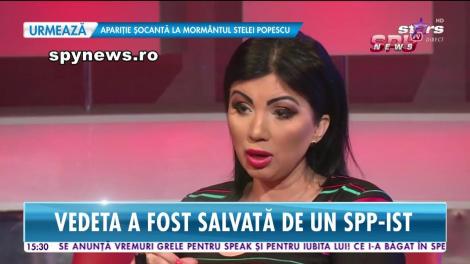 Adriana Bahmuţeanu, ameninţată cu pistolul! Vedeta a fost salvată de un SPP-ist!