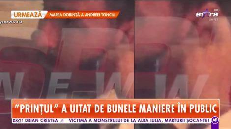 Adrian Cristea a uitat de bunele maniere în public