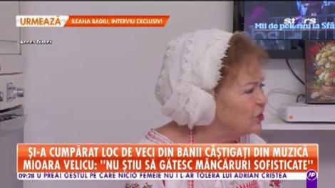 Mioara Velicu și-a cumpărat loc de veci