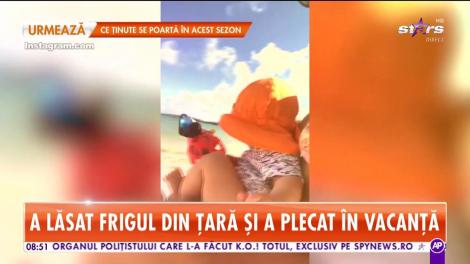 Andreea Popescu a plecat într-o vacanță de vis alături de familia ei