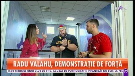 Radu Valahu, cel mai puternic român din toate timpurile, face o demonstrație de forță la Star Matinal