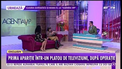 Ozana Barabancea, prima apariţie într-un platou de televiziune, după operaţie!